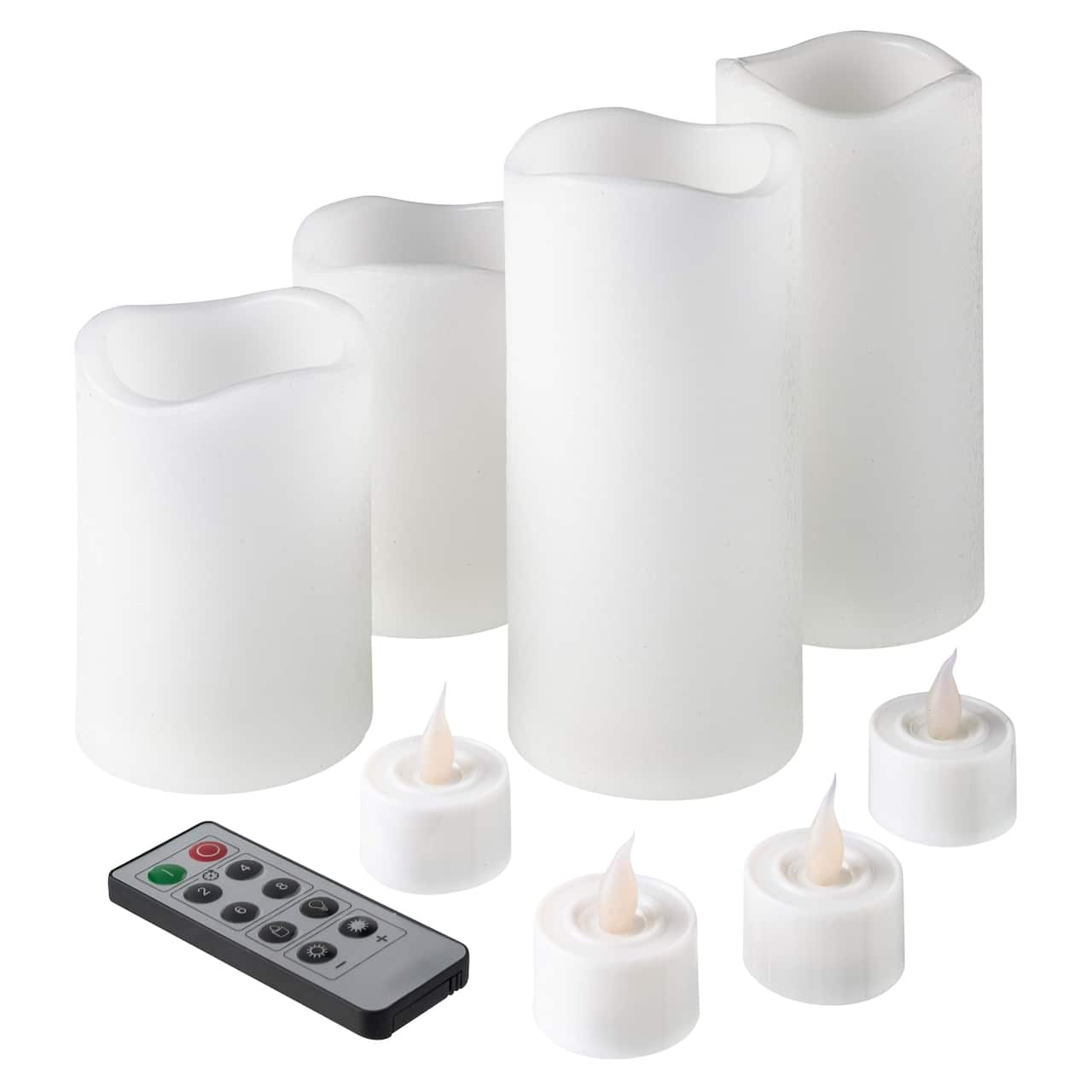 Basic Elements™ White LED Candle Set with Remote By Ashland®